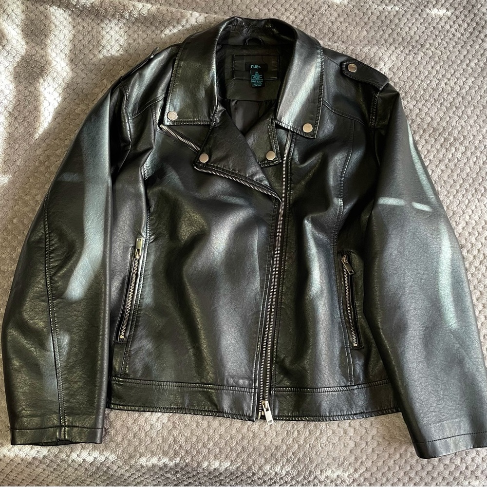 Faux Leather Jacket size 3X